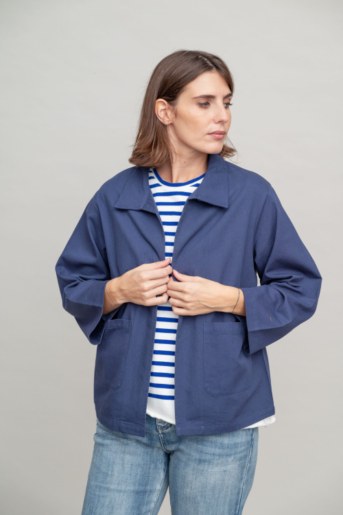 ז'קט קאבר - Navy - Image 2