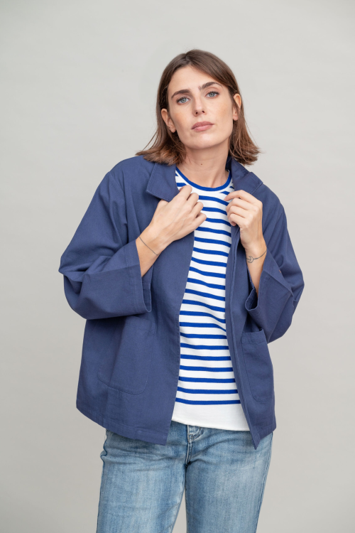 ז'קט קאבר - Navy - Image 8